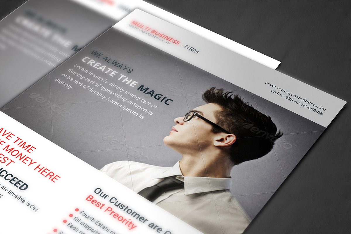 Multipurpose Business Flyer Template, a Templates & Theme by AfzaalGraphics (Photo 4 of 4)