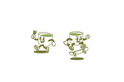 Set Mascot Matcha, a Food Illustration by kalehstudio (Thumbnail 2 of 3)