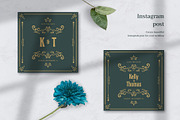 Vintage Wedding Invitation - Emerald, an Invitation Template by uyo66 (Thumbnail 6 of 8)