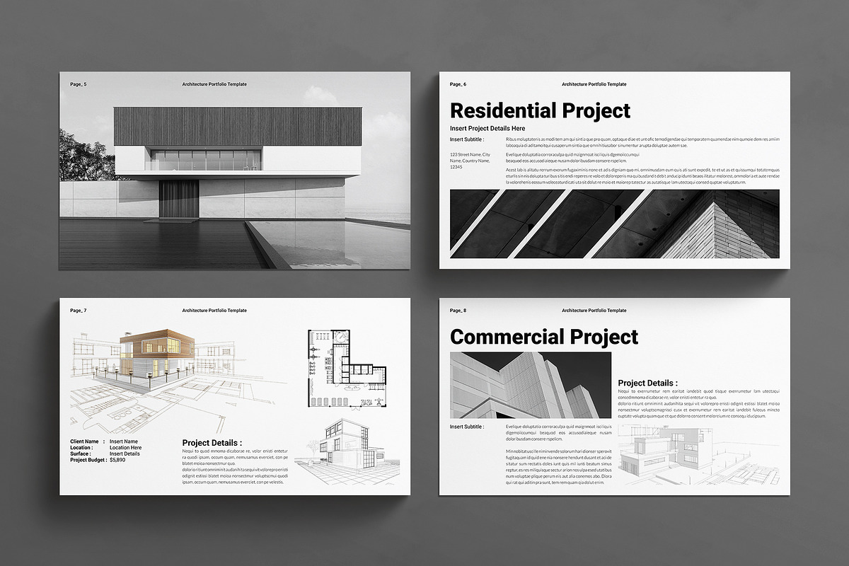 Architecture Portfolio Presentation, a Presentation Template by E-Type (Photo 3 of 6)