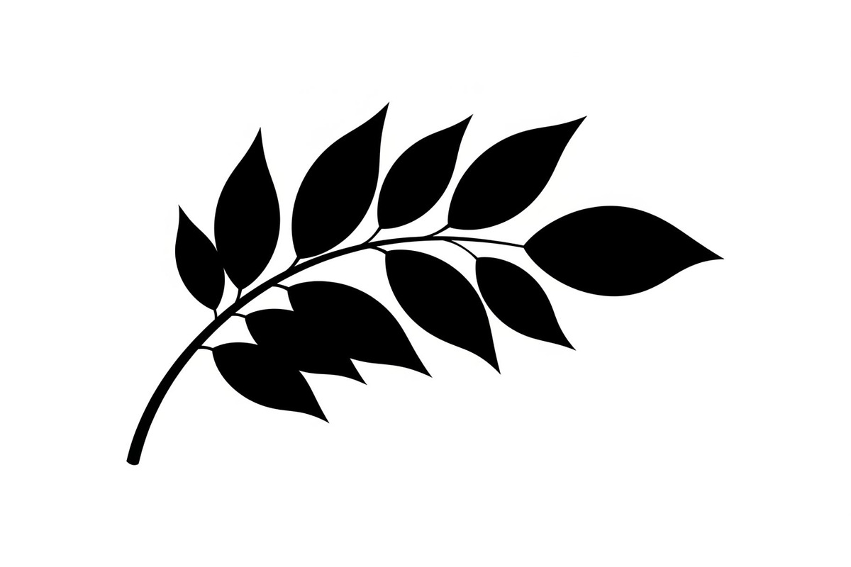 Botanical Leaf Silhouette Bundle, an Illustration by yasushie (Photo 29 of 51)