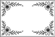 Elegant Floral Border Vector Set, an Illustration by Gfx_Store (Thumbnail 2 of 9)