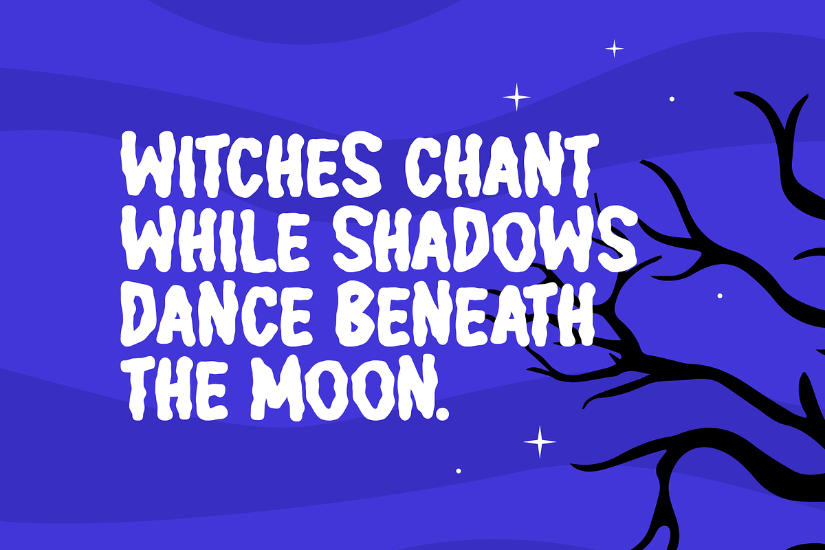 Spook Sector Typeface, a Handwritten Font by Seemly Fonts (Photo 4 of 5)