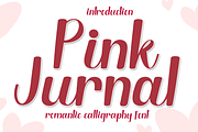 Pink Jurnal, a Handwritten Font by InermediaSTUDIO (Thumbnail 1 of 7)