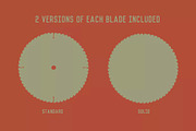 Badge Shapes - Circular Saw Blades, an Object Graphic by GhostlyPixels (Thumbnail 2 of 5)
