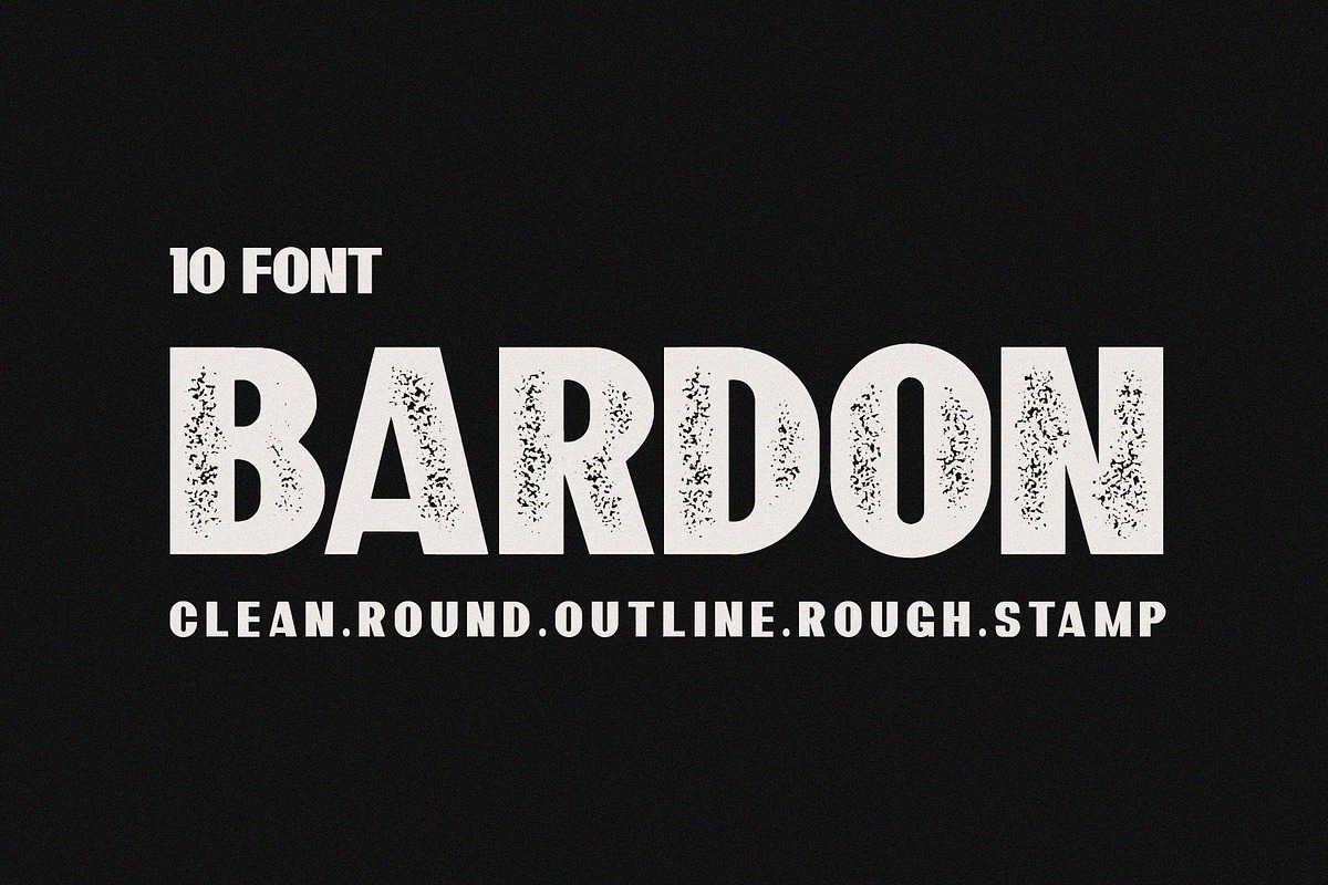 10 Font - Bardon Font Family