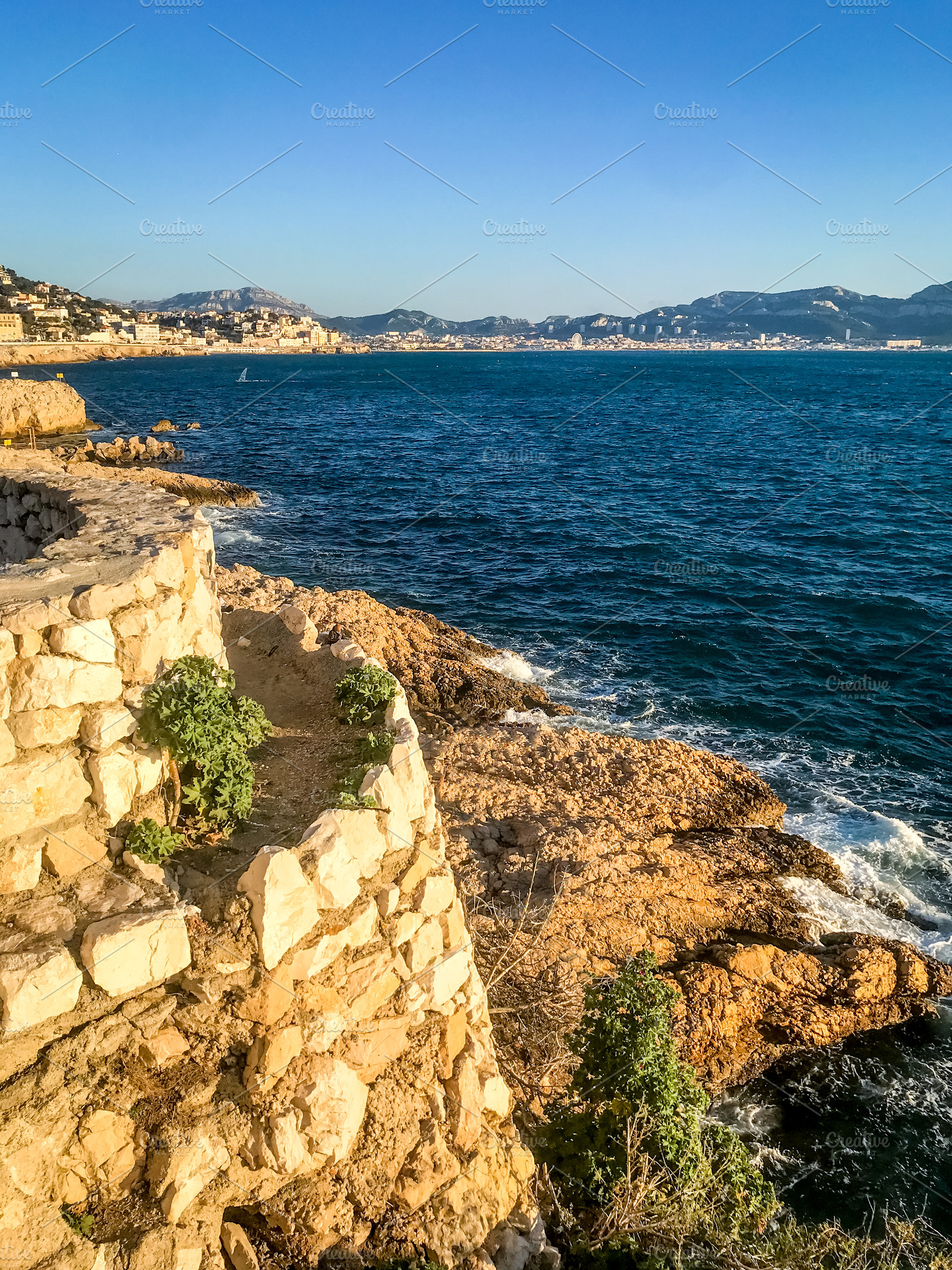 Marseille city seascape, France, a Nature Photo by GoodGoods