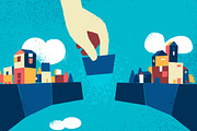 Bridge Connection, a Person Illustration by Hurcastock! (Thumbnail 4 of 9)