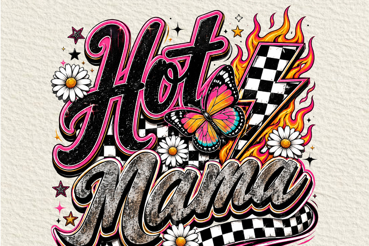 Hot Mama Butterfly PNG, an Object Illustration by DreamCafeArt (Photo 1 of 6)