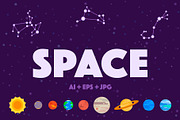 Constellations & Solar System Set, an Illustration by Minkina (Thumbnail 1 of 5)