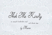 Ask Me Kindly Font, a Script Font by Mneme (Thumbnail 2 of 8)