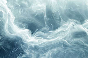 Swirling white cloud fog, creating a, a Photo by LOGOCREATIVE