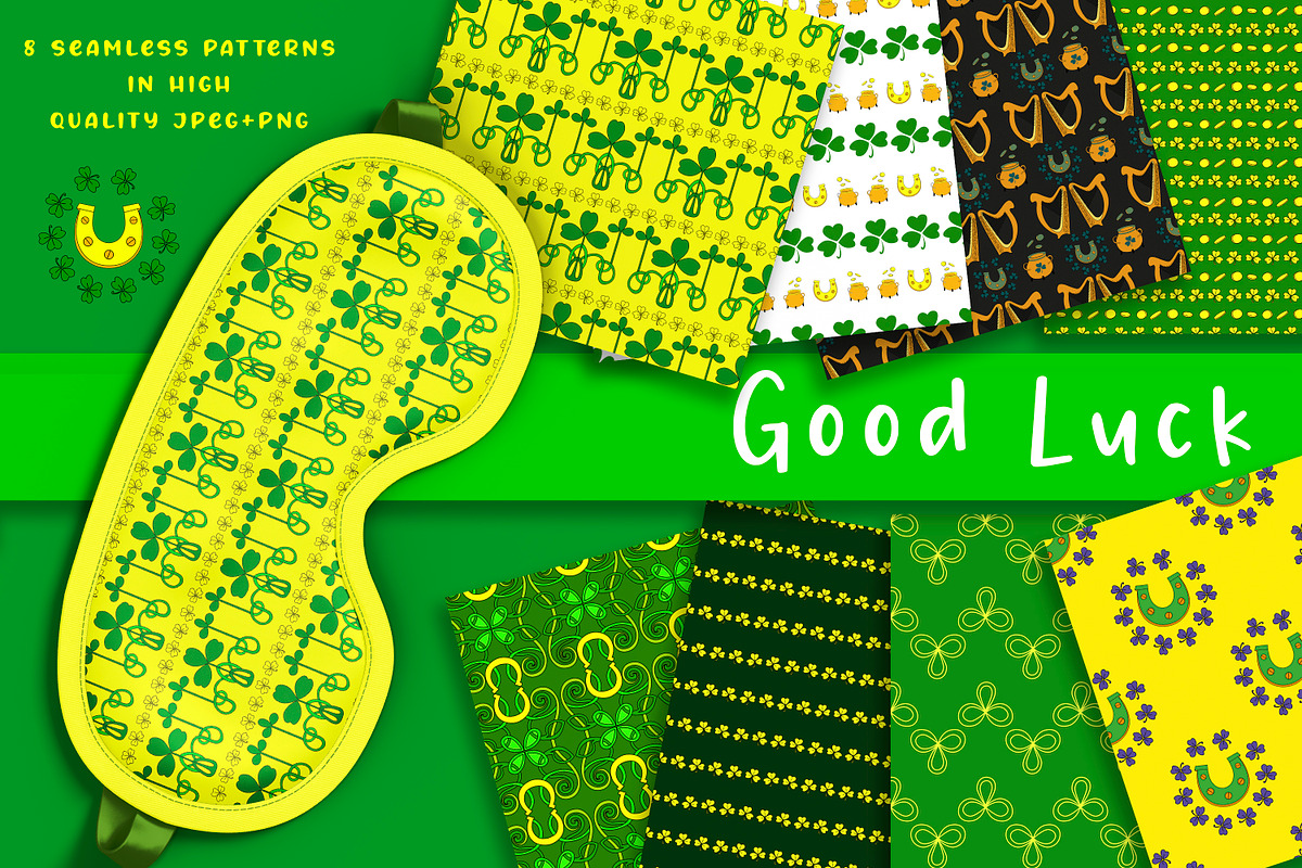 St. Patrick's Day jpeg/png seamless, a Pattern Graphic by Big Squirrel (Photo 1 of 9)