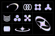 Y2K PNG Elements - 7 Color Versions, an Object Graphic by Graphicdome (Thumbnail 6 of 11)
