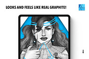 25 Graphite Affinity Brushes, a Brush Add-On by Riveros Illustration (Thumbnail 10 of 10)