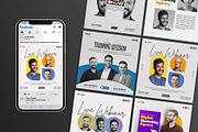 20 Podcast & Conference Post Bundle, a Social Media Template by Saman Osama (Thumbnail 1 of 4)
