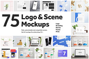 75 Logo and Scene Mockups, a Packaging Mockup by Ceacle Mockup (Thumbnail 1 of 5)