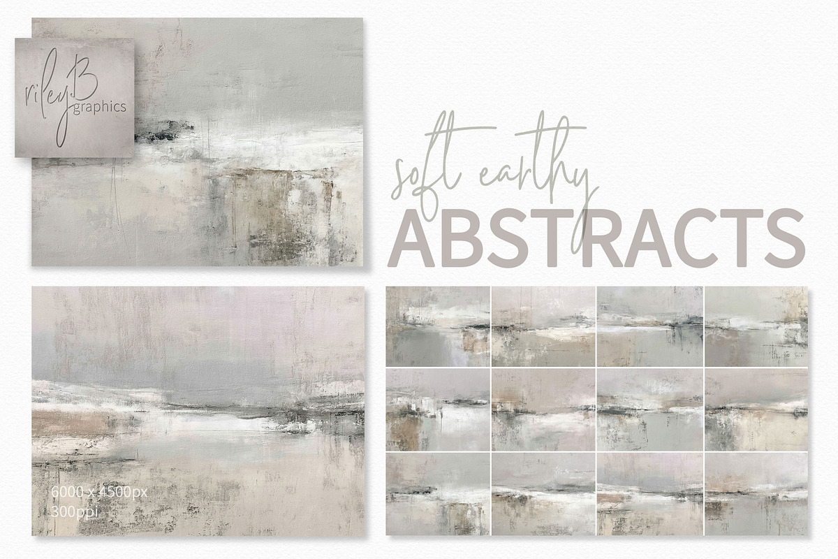 Soft Earthy Abstracts, a Decorative Illustration by rileyBgraphics (Photo 1 of 6)