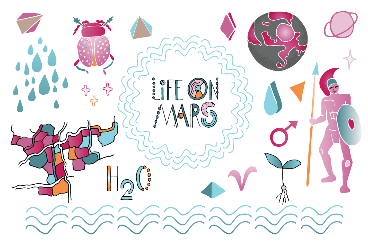 Space Illustrations: Life on Mars, a Technology Illustration by Marmalade Moon (Photo 4 of 5)