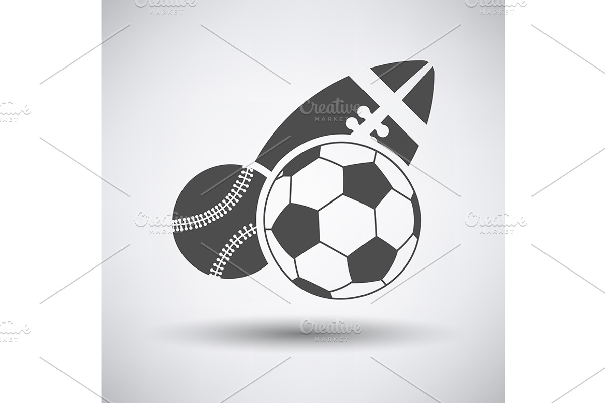 Sport Balls Icon, an Illustration by Pavel Vectors