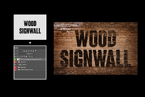 Distorted Wood Text Effect