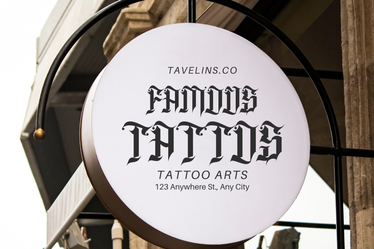 Rhoevad - Modern Blackletter Font, a Blackletter Font by Dhabee (Photo 4 of 14)