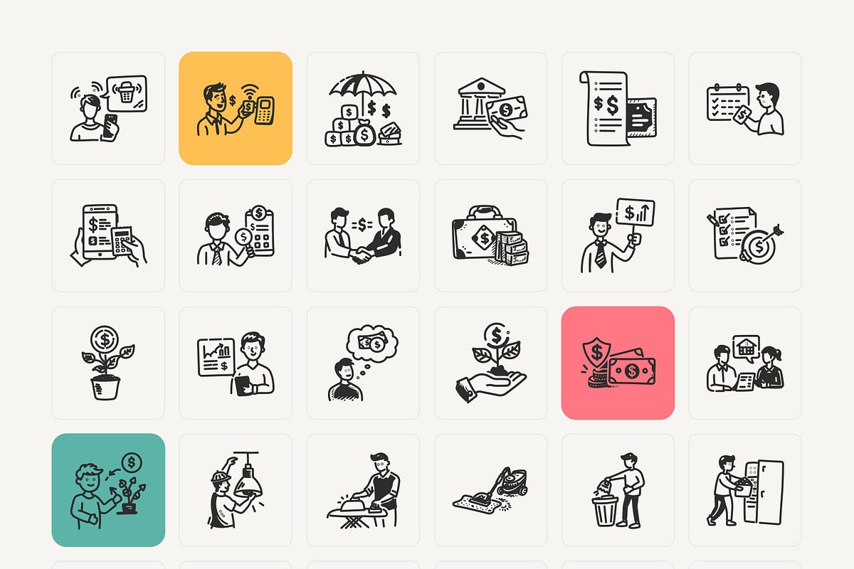 Daily Lifestyle Icon Set, a Graphic by Brickclay (Photo 7 of 12)