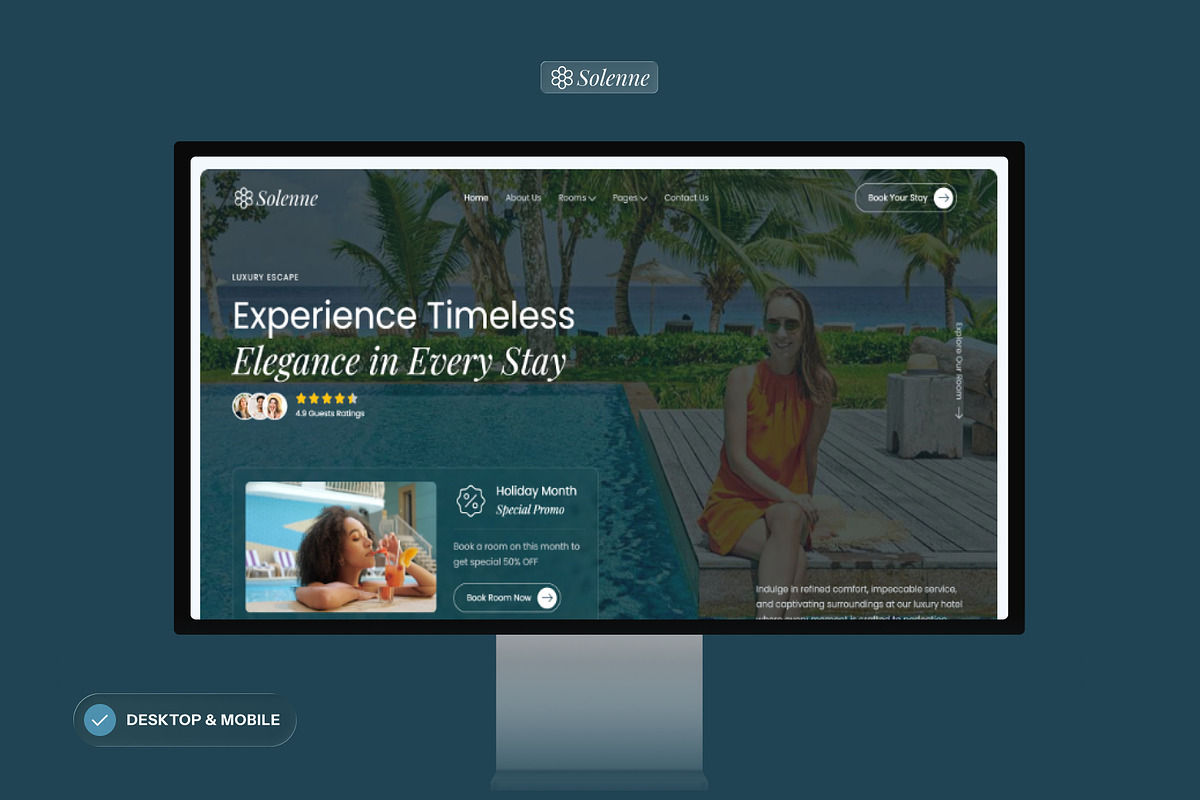 Solenne - Luxury Hotel & Resort, a WordPress Template by SLAB! Design (Photo 3 of 5)