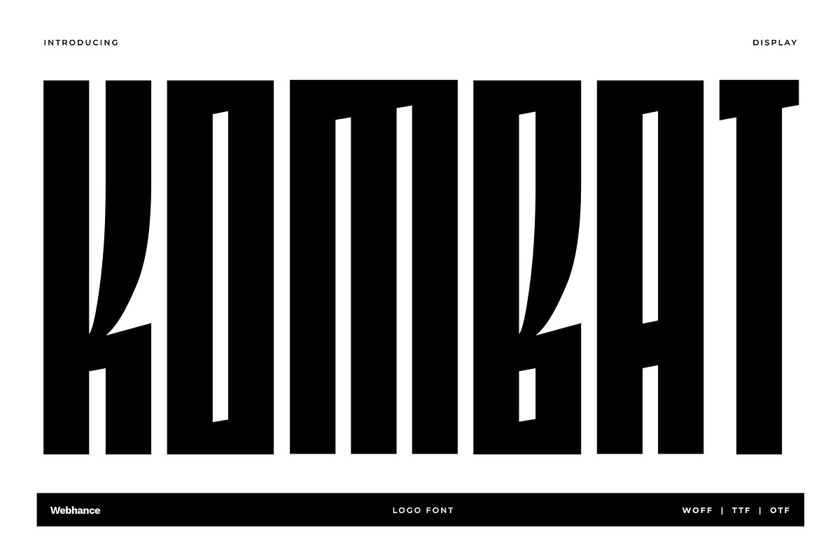 Edgar Kombat – Display, a Sans Serif Font by Webhance Studio (Photo 1 of 8)