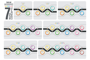 Set of Navigation map infographic, a Technology Illustration by RevelStockart