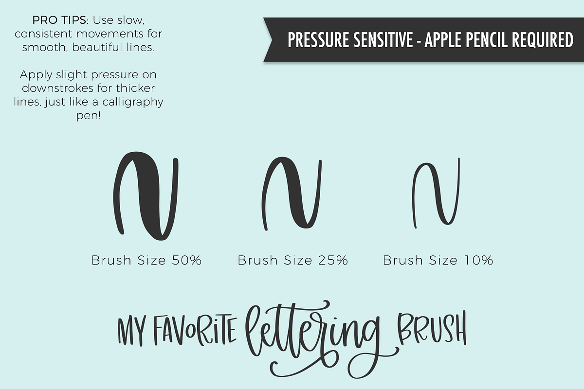 Procreate Lettering Brushes, a Brush Add-On by Beck McCormick (Photo 3 of 18)