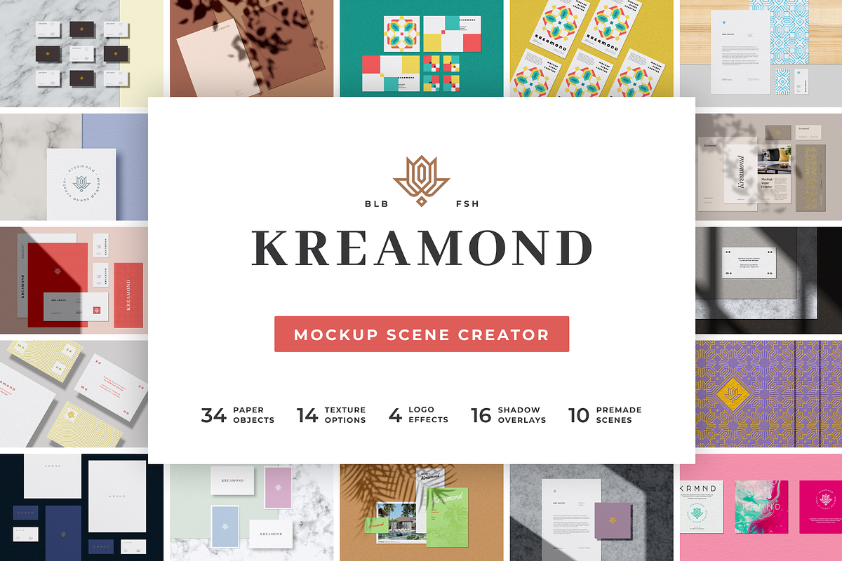 Kreamond - Mockup Scene Creator, a Product Mockup by BULBFISH (Photo 1 of 27)