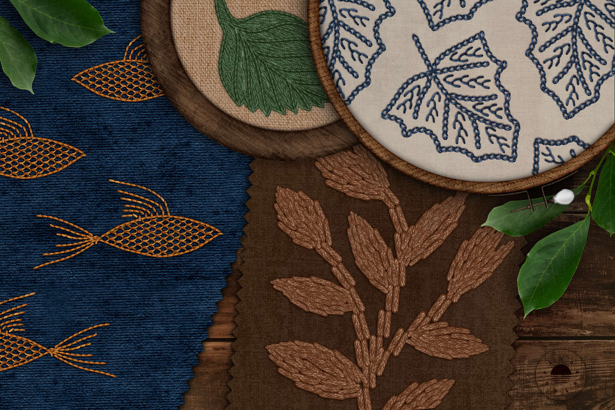 Embroidery Art Brushes For Procreate, a Brush Add-On by bokettori (Photo 35 of 42)