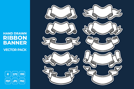 Ribbon Banners Vector Pack #12