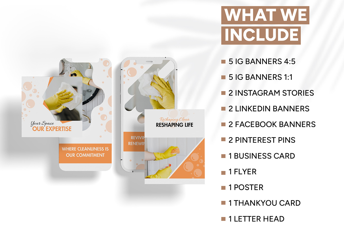 Cleaning Service Digital Bundle, a Social Media Template by Branding by Kellsey (Photo 2 of 6)