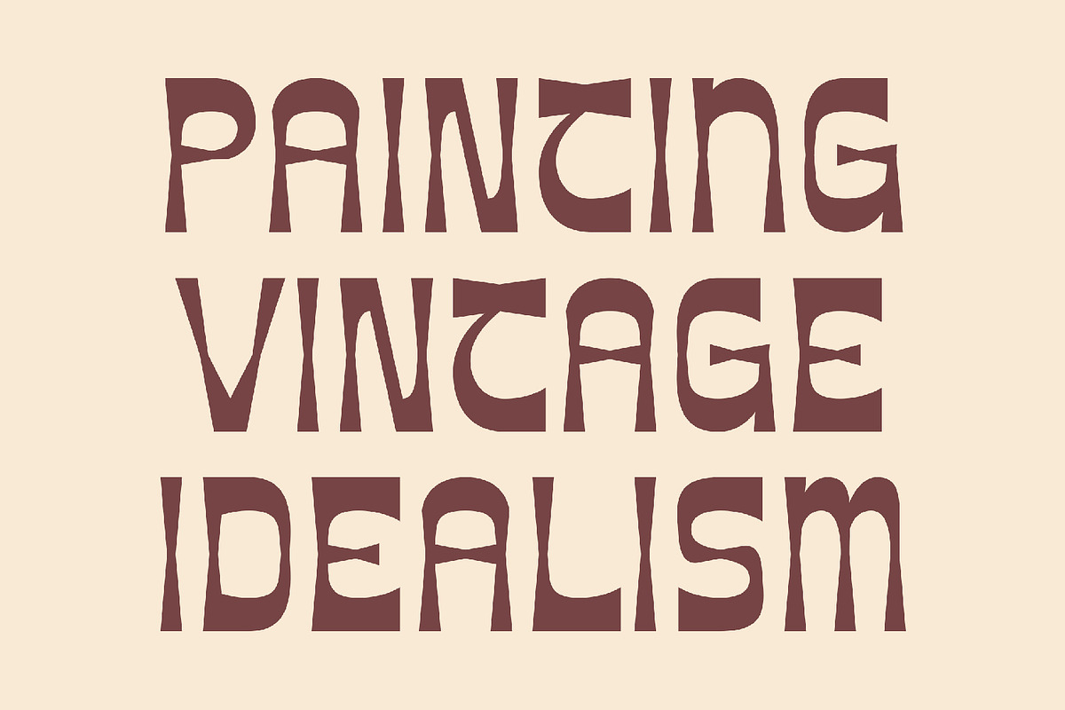 Paintage Paintage - Vintage Display, a Sans Serif Font by AQR Studio (Photo 4 of 8)