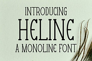 Heline monoline font, a Font by IHDSTD (Thumbnail 1 of 5)
