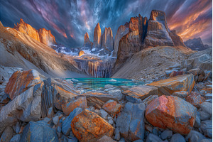Laguna Torres is set against the, a Nature Photo by ZinetroN