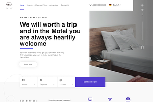 Hotel Booking Landing Page Template