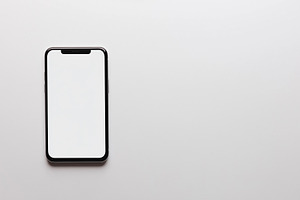Modern smartphone with a blank white, a Technology Photo by MistyDay