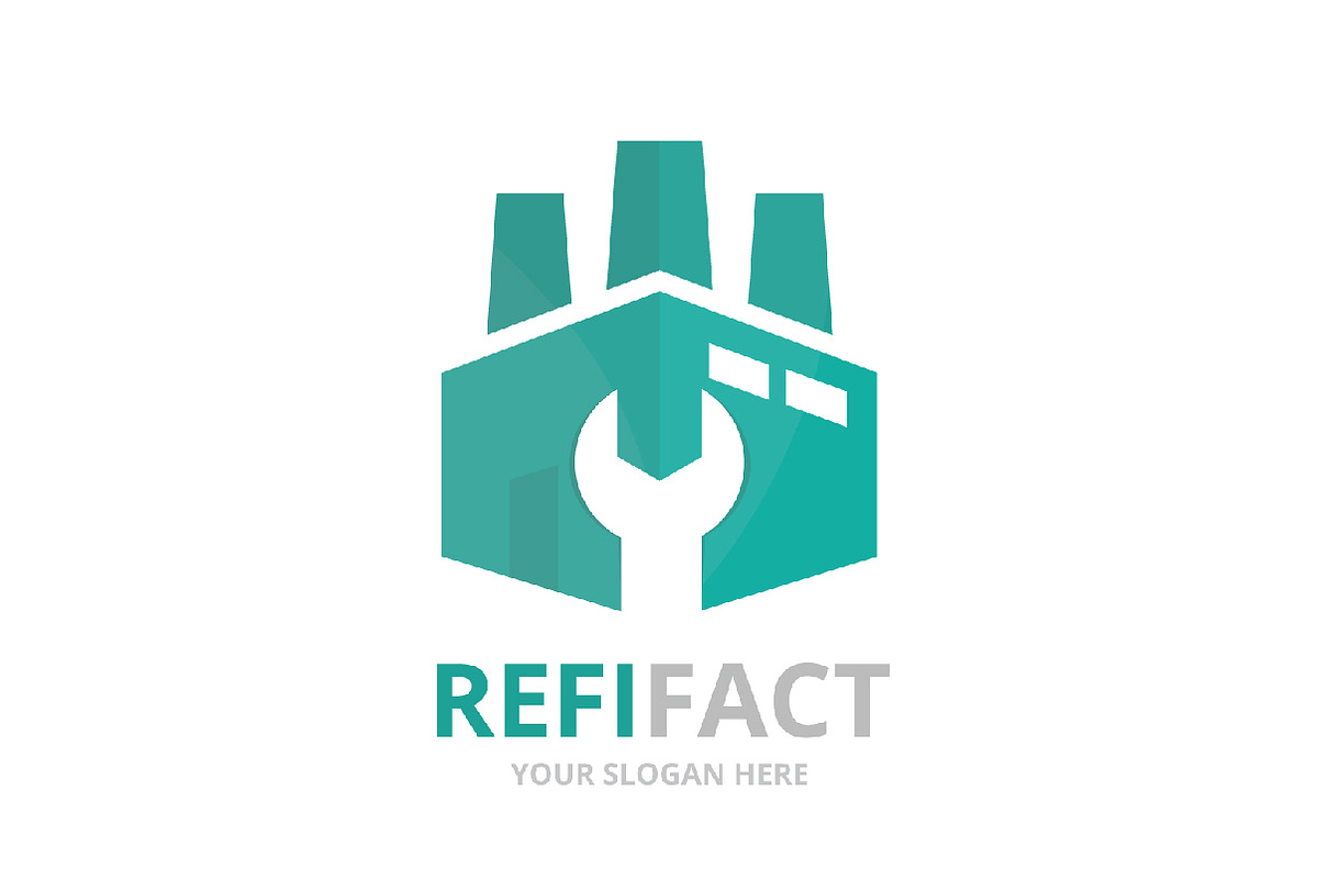Vector factory logo combination., a Branding & Logo Template by GraphiShop