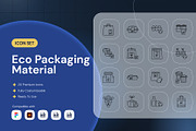 Eco Packaging material Icon, an Outline Icon by Nathaya Studio (Thumbnail 1 of 2)