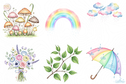 Watercolor Spring Floral PNG Clipart, an Object Illustration by KennedyStudio (Thumbnail 3 of 5)
