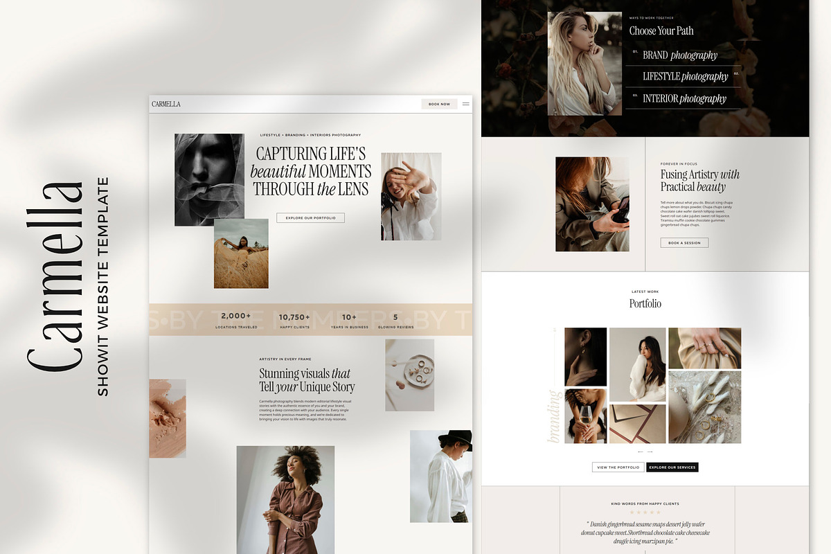 Showit Web Template | Carmella, an App Template by Feather & Sage Design (Photo 2 of 4)