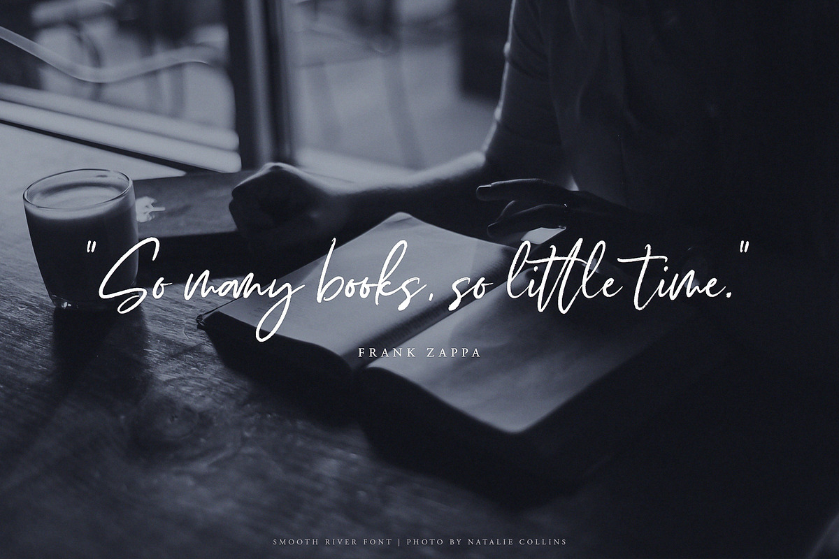 Smooth River Font, a Script Font by Ivan Rosenberg (Photo 10 of 13)