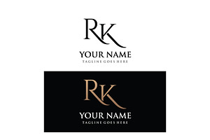 RK geomteri letter initials logo des, a Branding & Logo Template by LOGOCREATIVE