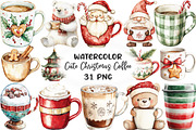Cute Christmas Coffee Sublimation, an Illustration by CraftArtStudio (Thumbnail 1 of 6)