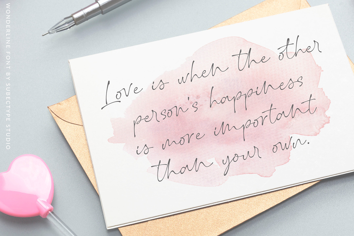 Wonderline / Handwritten Font preview 4