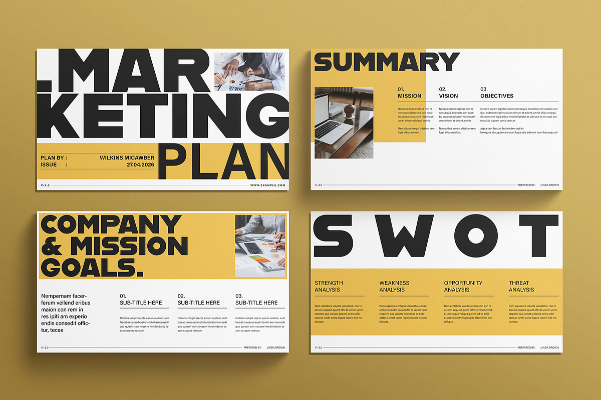 Marketing Plan Presentation, a Presentation Template by E-Type (Photo 2 of 4)