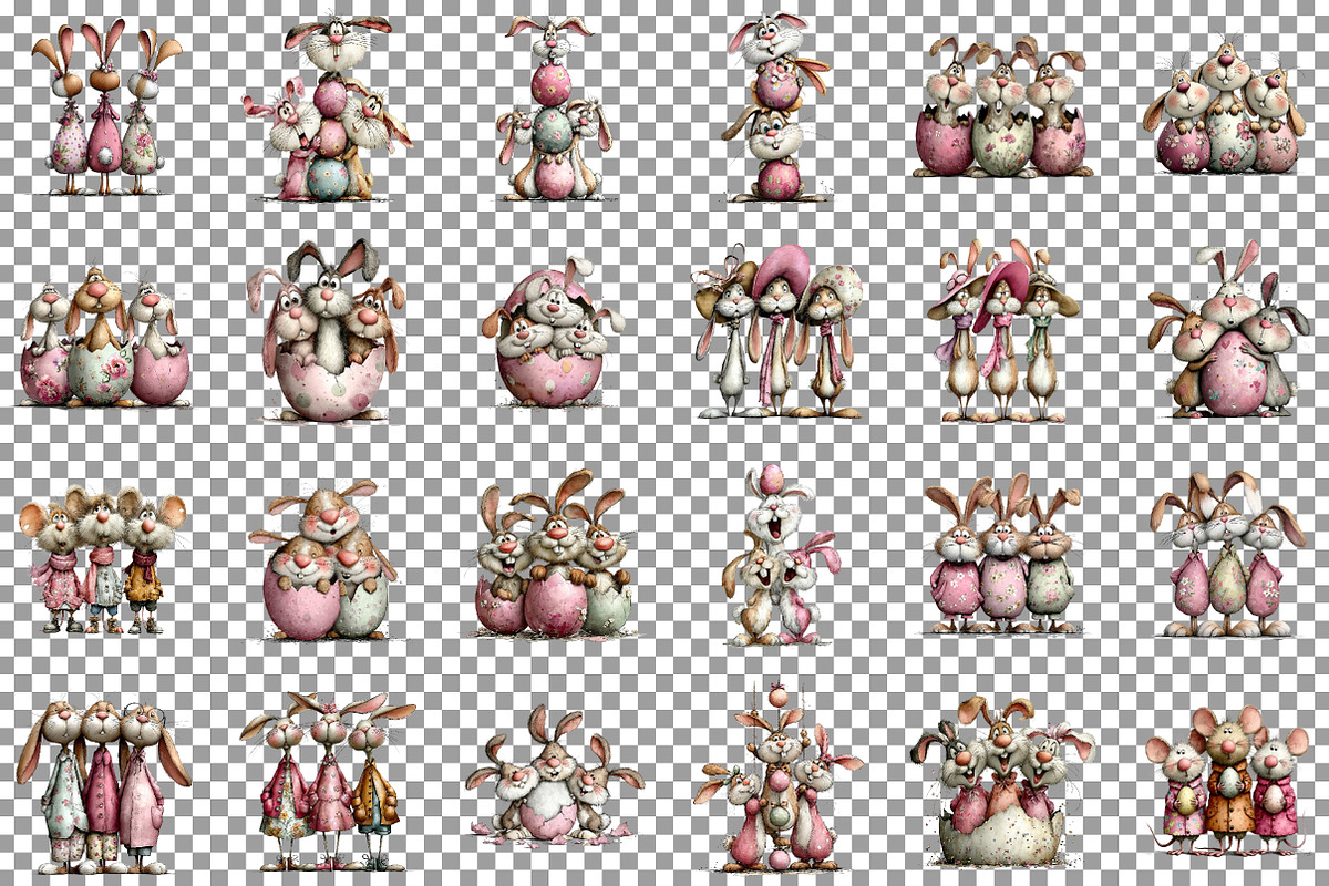 Watercolor Easter Animals Clipart, an Illustration by Sublimation Artist (Photo 3 of 7)